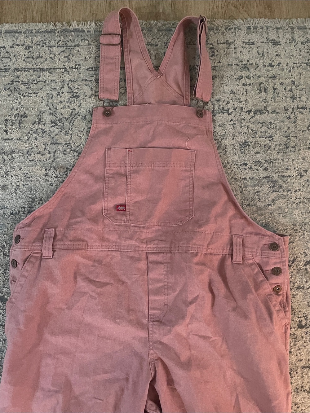 Dickies Women’s Pink Overall Pants - Picture 2 of 5